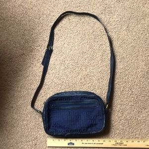 Fendi Navy blue crossbody bag purse